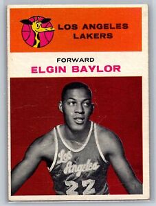 1961-62 Fleer #3 Elgin Baylor RC