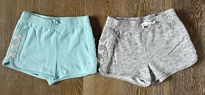 Abercrombie Girls Sweat Shorts In Gray and Blue Lot of 2 Size 13/14 GUC - Picture 1 of 7