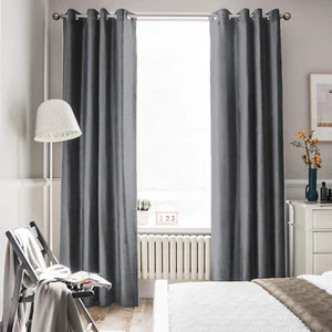 100% Blackout Velvet Curtains for Bedroom Living Room - Super Soft - Thermal Ins - Picture 1 of 9