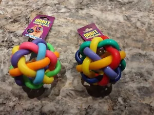 2 Stück Joe Trend Orbit Stressball - bunt - beleuchtet - Bild 1 von 5