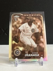 2024 Topps Chrome SHOTA IMANAGA #121 Sepia Refractor RC Cubs - Bild 1 von 5