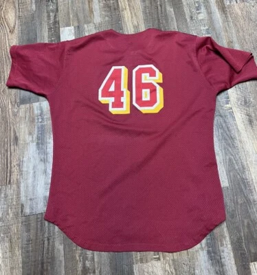 Vintage USC Trojans Nike Baseball Team Issued Game Used Jersey #46 - Image 1 of 4
