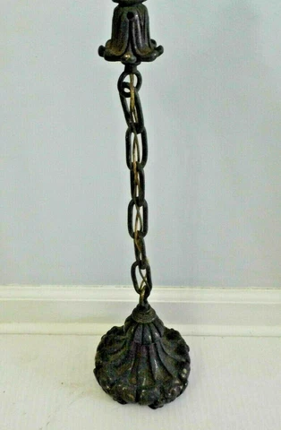 Antique Hanging Pendant Light with Chain - Chandelier Part - Restoration #3 Cover