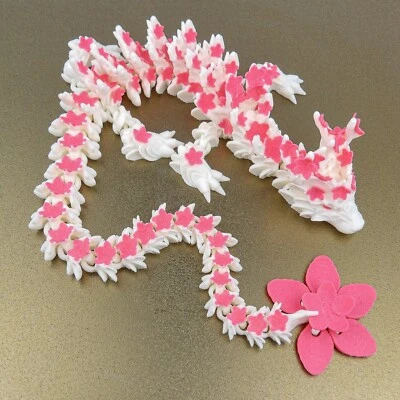 Dragão flor de cerejeira | Dragão totalmente articulado | Brinquedo sensorial | Brinquedo inquietação - Imagem 1 de 4