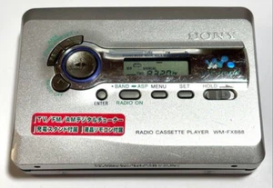 SONY Walkman Radio Cassette Player WM-FX888 Betrieb bestätigt silber GEBRAUCHT - Bild 1 von 9