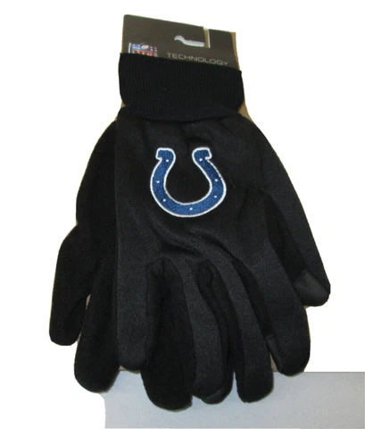 Brand New Men's Adult NFL Indianapolis Colts  Embroidered Technology Gloves OSFM Cover
