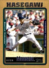 2005 Topps GOLD #559 Shigetoshi Hasegawa SERIAL #1134/2005 SEATTLE MARINERS