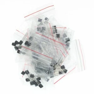 180Pcs 18 Value Transistor TO-92 Kit 2N3904 2N3906 C1815 2N2222 2N5401 2N5551 - Picture 1 of 3