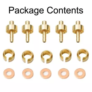 5 Sets Olive Oil Naald Head Set Five-Line Body Suitable For-HOPE Hose Insert New - Picture 1 of 16
