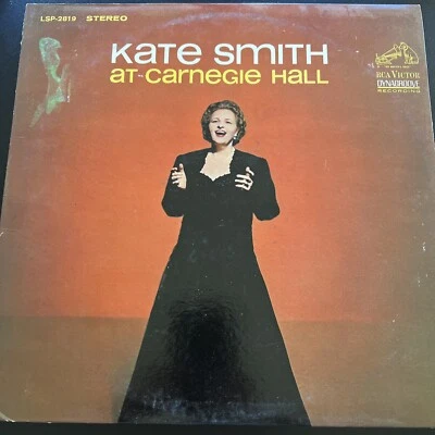 33 rpm vinyl, kate smith, At Carnegie Hall Foto 1 de 4