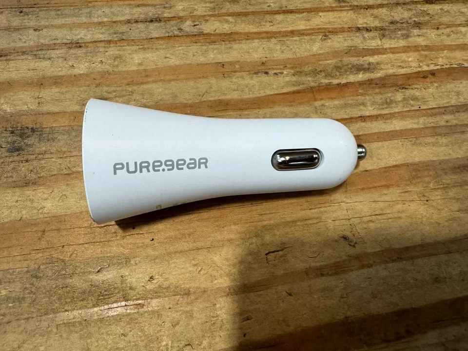 PureGear Car Charger USB-C 20W - White  New - Image 1 of 3