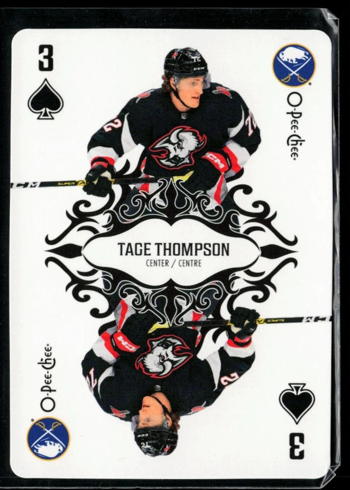 2023-24 O-Pee-Chee Playing Cards Tage Thompson #3S - Image 1 of 2
