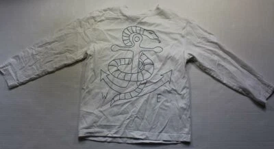 Camisa blanca Crazy 8 para niños TALLA 7 8 manga larga niños ancla serpiente Foto 1 de 3