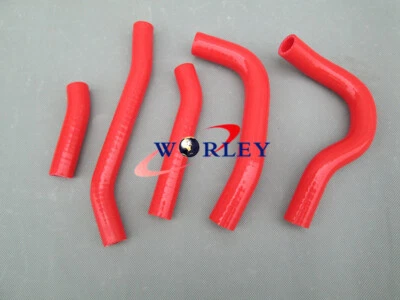 ROJO Para Honda CRF250R CRF250 2014-2017 Silicona Radiador Refrigerante Tubo Manguera 15 16 Foto 1 de 4