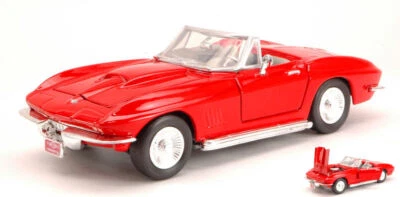 MODELLINO AUTO EPOCA STATICO DIECAST CHEVROLET CORVETTE 1967 ROSSO SCALA 1:24 - Immagine 1 di 2
