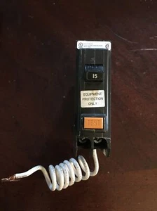 Eaton QBHGFEP1015 Single Pole 15A Ground Fault Circuit Breaker 30mA Trip - Picture 1 of 2