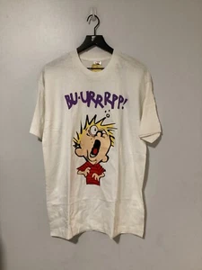 Vintage Calvin And Hobbes Shirt Mens Large Comic Burp 90s Rare Made In USA - Picture 1 of 6