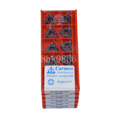 50pcs Carmex 16IR AG60 BMA High quality Threading blade Carbide Inserts - Image 1 of 3