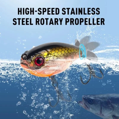 Kingdom Propeller Schwimmköder Raubfisch Crankbait Wobbler Kunstköder 35mm 5,8Gr - Bild 1 von 4