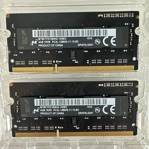 LOT OF 2 MICRON 4GB 1Rx8 PC3L-12800S-11-13-B2 MT8KTF51264HZ-1G6E2 Ram Memory - Picture 1 of 6