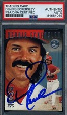 Dennis Eckersley PSA DNA Signed 1996 Donruss Studio Leaf Autograph
