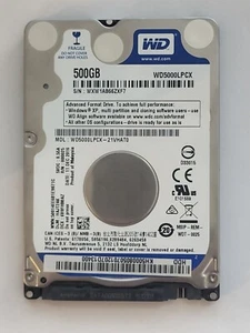 WD5000LPCX-21VHAT0,DCM:HAJT2AK, 11 DEC 2016, Western Digital 500Gb 2.5" Sata HDD - Picture 1 of 2