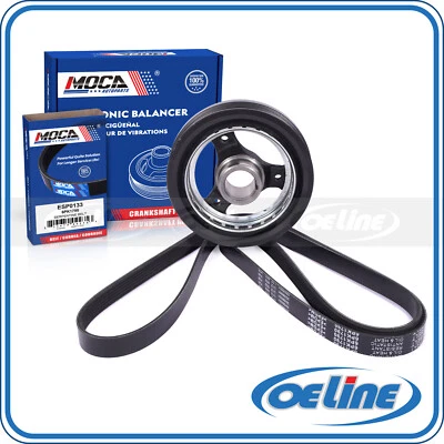 Cinturón serpentino equilibrador armónico para Buick Century Chevy Impala Venture Pontiac Foto 1 de 4