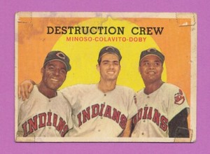 DESTRUCTION CREW MINOSO COLAVITO DOBY 1959 TOPPS #166 MINNIE ROCCO *TPHLC-2055