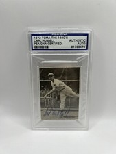Carl Hubbell Signed 1972 TCMA The 1930’s Card PSA/DNA Auto