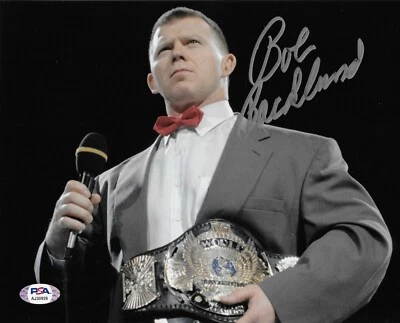 BOB BACKLUND WWF WWE SIGNED AUTOGRAPH 8X10 PHOTO #2 W/ PSA COA - Image 1 of 2