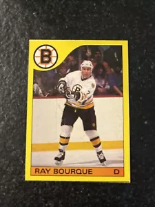 1985-86 Topps Box Bottoms Ray Bourque #B hand cut - Picture 1 of 2