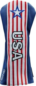 Golf Club USA Driver, Fairway Wood and Hybrid Head Cover red white blue  - Picture 1 of 7