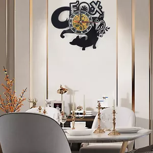Large Wall Clock Modern Office Home Shop Art Decor Quartz Clock, Black, for Gift - Picture 1 of 16