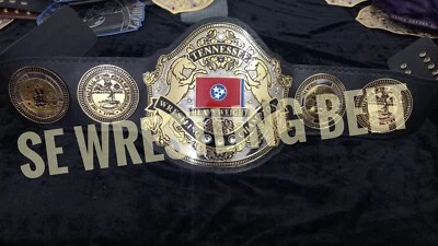NUEVO Cinturón Campeonato Lucha Peso Pesado Tennessee Réplica Adulto Talla 4mm Foto 1 de 4