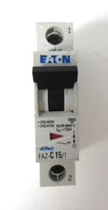 EATON FAZ-C15/1 CIRCUIT BREAKER - Picture 1 of 6