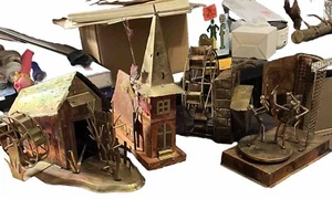 All Copper Metal Home And Citizen In Copper With Each Music Box H7 - Picture 1 of 5