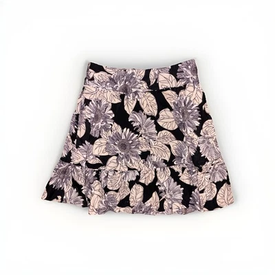 H&M многоцветный цветочный печать полный плиссированные мини юбка размер 6 - Изображение 1 из 4