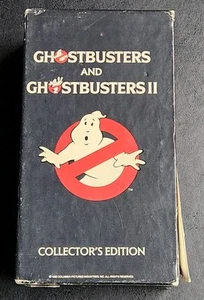 Ghostbusters 1 + 2 Collectors Edition VHS Tape 1990 Columbia Red Border Box Set - Picture 1 of 11