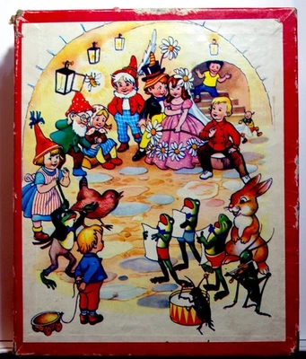 Turkish Picture Cubes of Wood Puzzle Blocks with 5 Picture Solvers - Good Cond - Image 1 of 4