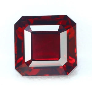 3.30 Ct Perfect Square Octagon 7.5 MM Natural Pinkish Red Mozambique Rhodolite - Picture 1 of 8