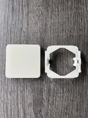 Berker Modul 2 Wippe cremeweiss mit Clip 21812 und 21816 - Bild 1 von 2