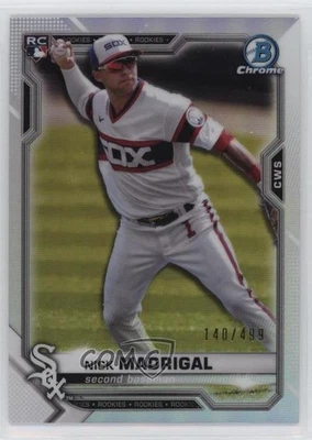 2021 Bowman Chrome Refractor /499 Nick Madrigal #7 Rookie RC - Image 1 of 2