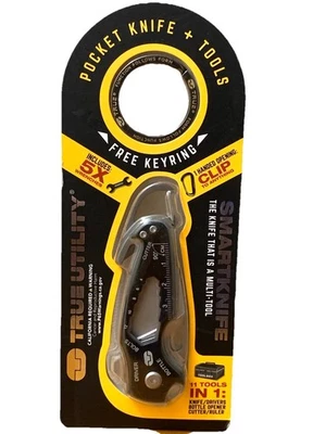 True Utility Smart Knife 11 Tools In 1 Free Key ring NEW - Image 1 of 4