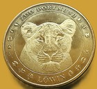 Sammel-Souvenir Münze Zoo Dortmund Motiv: Löwin