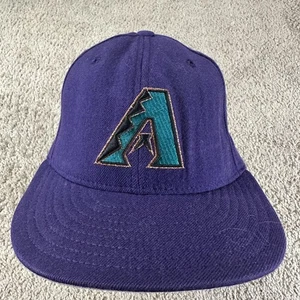 Vintage Arizona Diamondbacks Hat Cap Fitted Mens 7 1/4 MLB Baseball New Era 90s - Picture 1 of 11