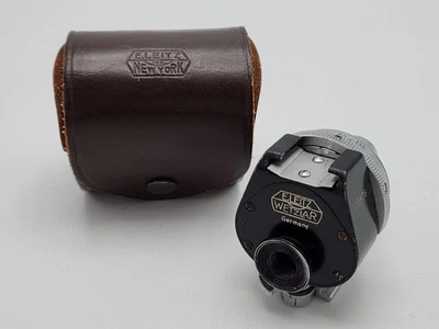 *LEER* Leica Leitz Wetzlar VIOOH 3.5-13.5 Soporte para zapata Visor Buscador y estuche Foto 1 de 4