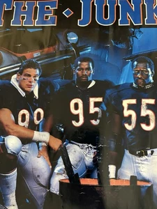 Vintage Chicago Bears The Junk Yard Dogs Poster 1985 Super Bowl Defense NFL - Bild 1 von 16