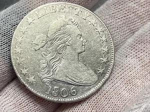 1806 Draped Bust Half Dollar XF++ Detail XF bids: 1400 - Picture 1 of 6