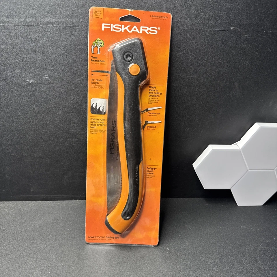 Fiskars Power Tooth Soft Grip Folding Saw 10in