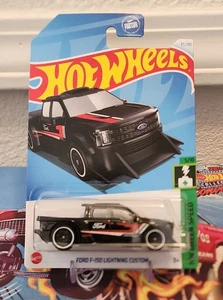 🔥2024 Hot Wheels 37/250 HTD01 Ford F-150 Lightning Custom HW Green Speed 5/10🔥 - Bild 1 von 3